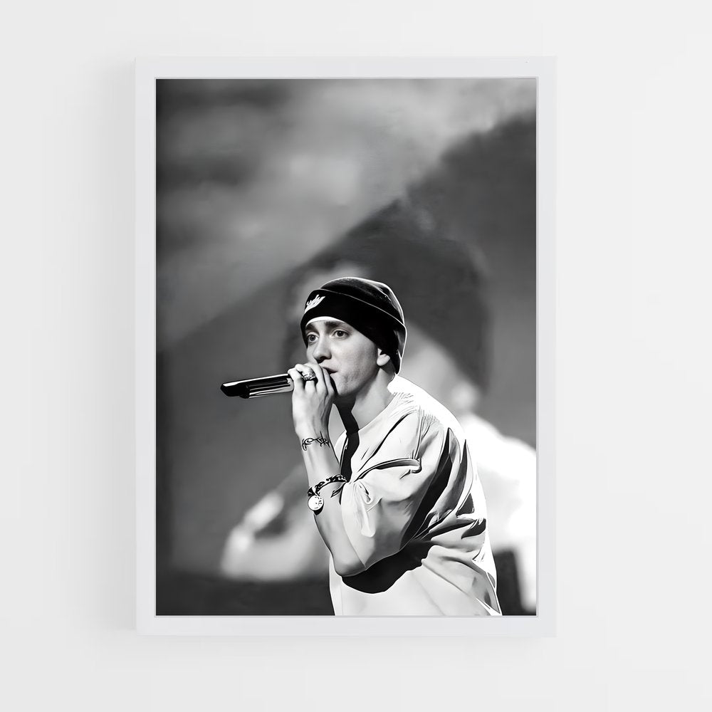 eminem-9 cadre Blanc