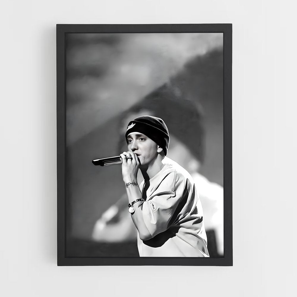 eminem-9 cadre Noir