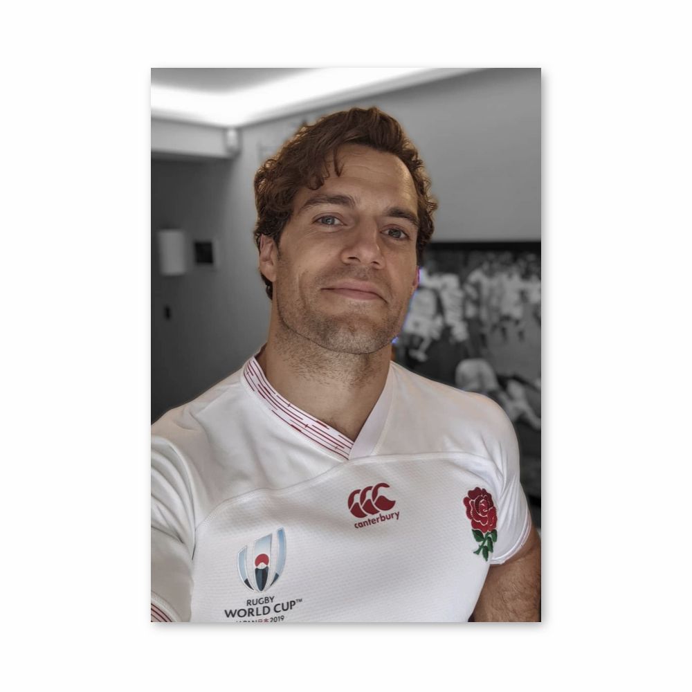 Poster Henry Cavill England Rugby | Aesthetic Posters