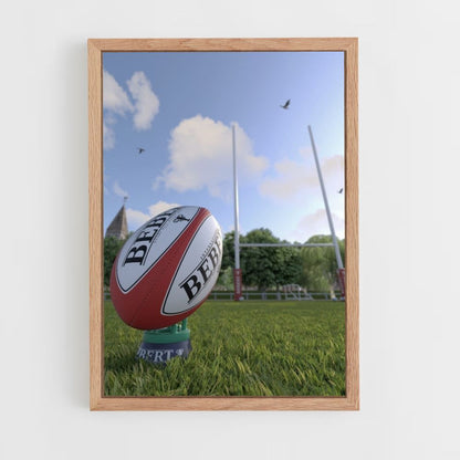 Engeland rugbybal poster