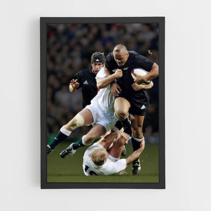 Poster Engeland Rugby Tackle