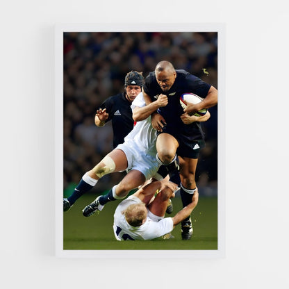 england-rugby-5 cadre Blanc