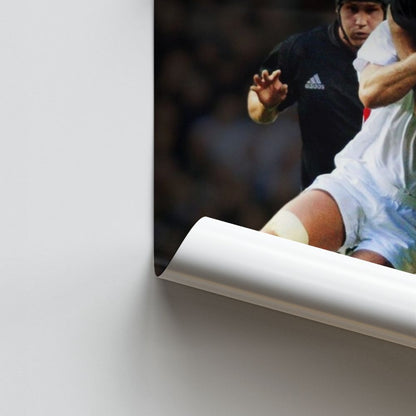 England Rugby Tackle Poster