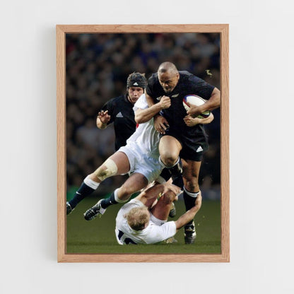 England Rugby Tackle Poster