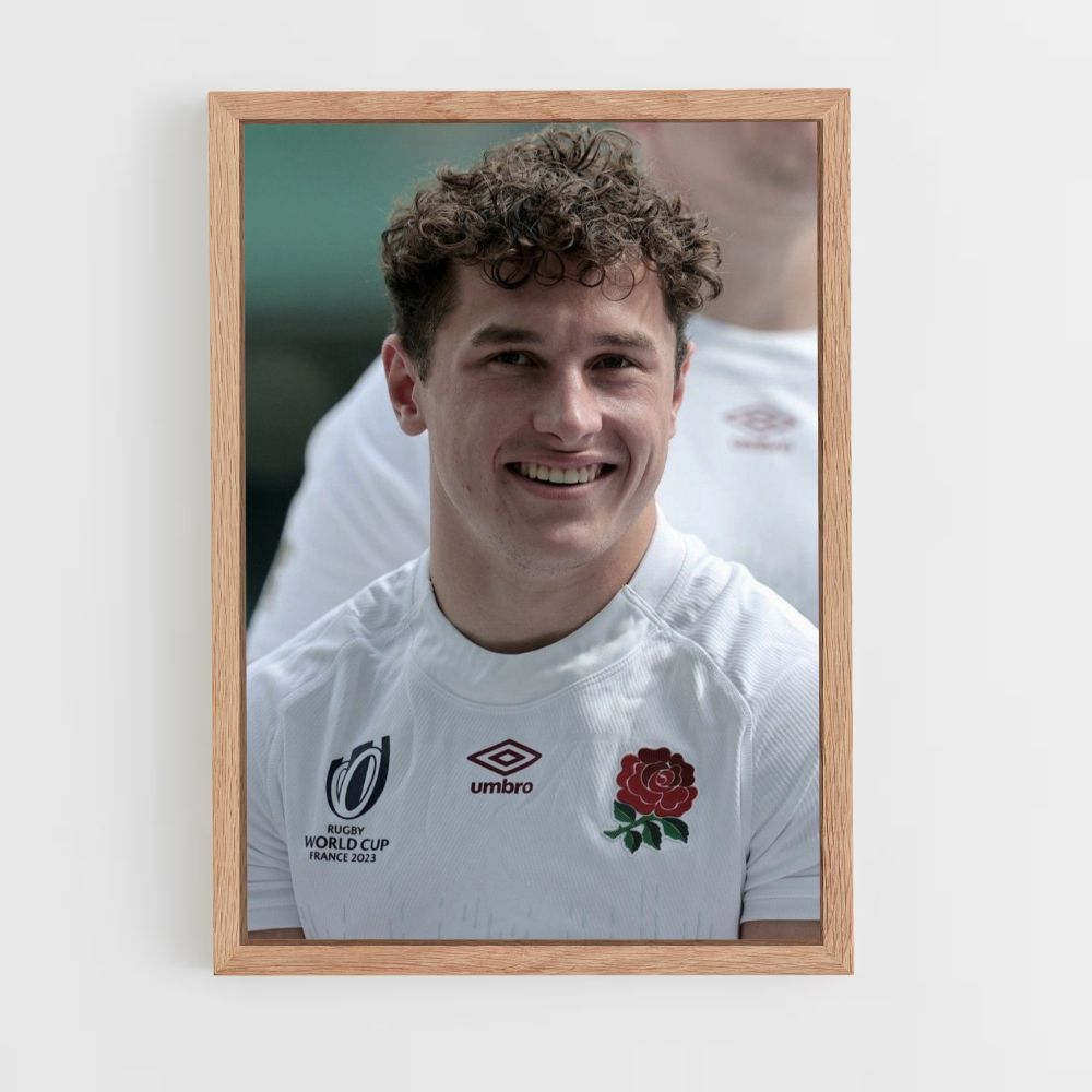 England Rugby Portrait Poster