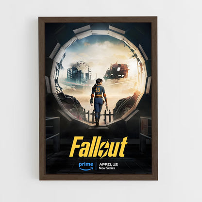 fallout-10 cadre Bois foncé