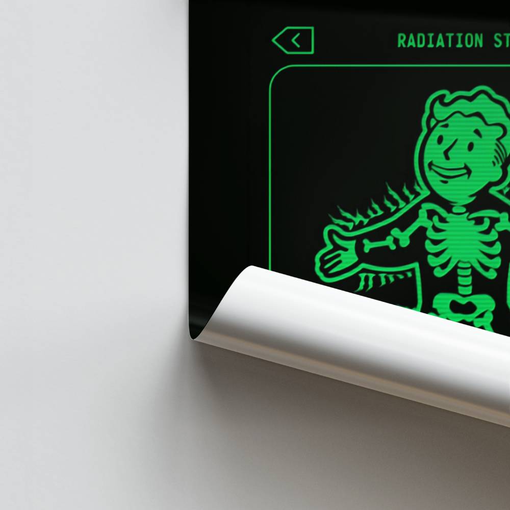 Fallout Raidation Poster Fallout Radiation | Aesthetic Posters