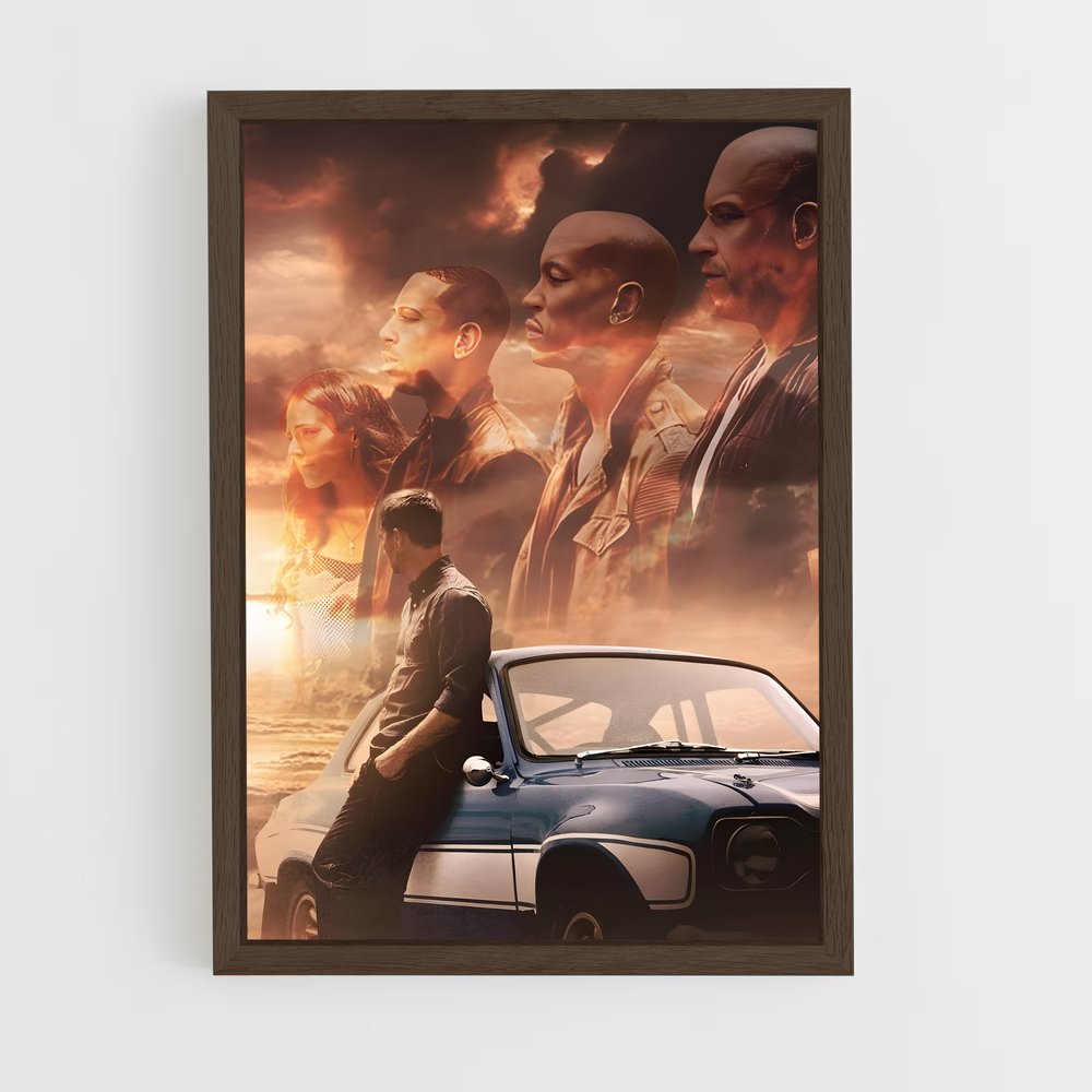 fast-and-furious-14 cadre Bois foncé