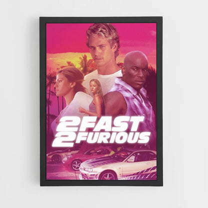 Poster 2 Fast 2 Furious Synthwave