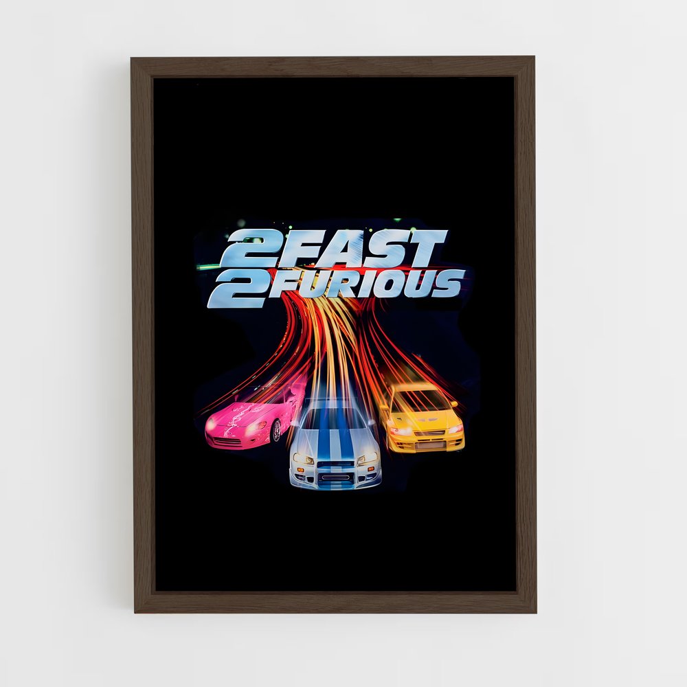 fast-and-furious-19 cadre Bois foncé