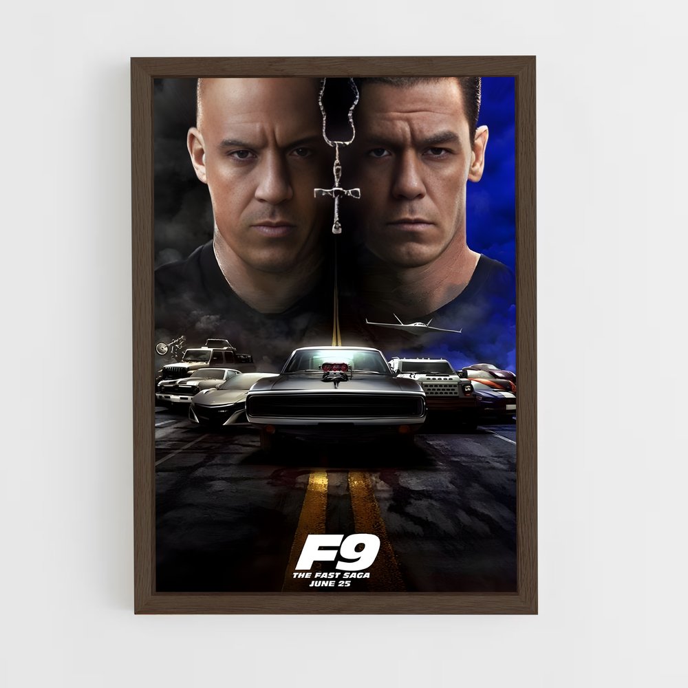 fast-and-furious-2 cadre Bois foncé