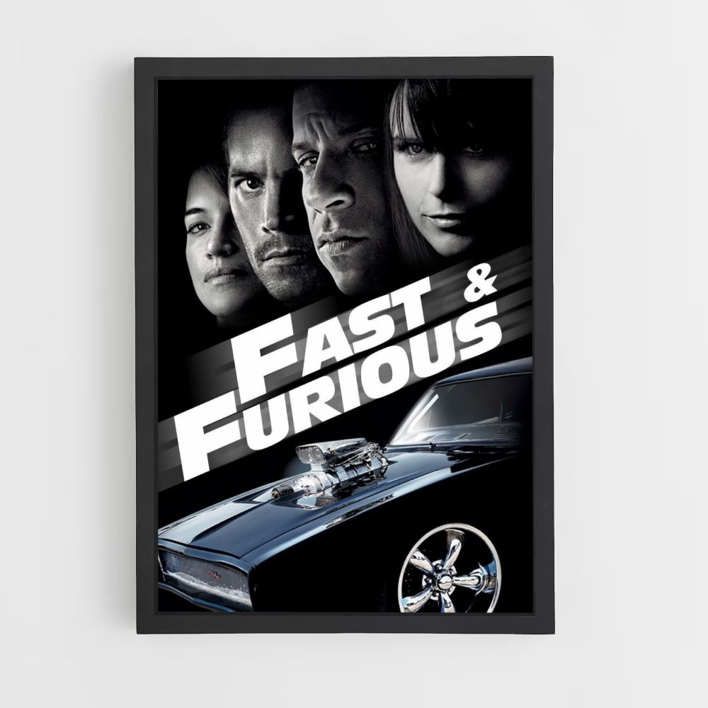 Poster Fast and Furious Vintage