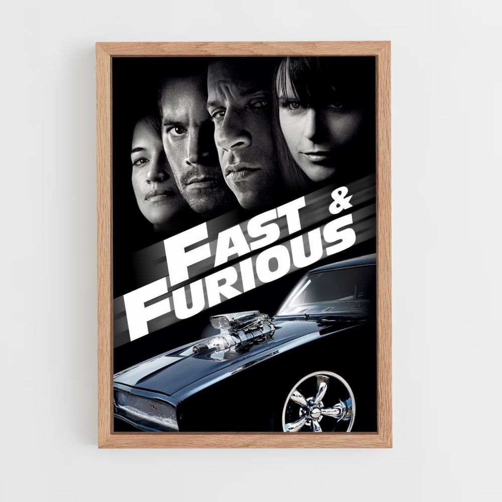 Poster Fast and Furious Vintage