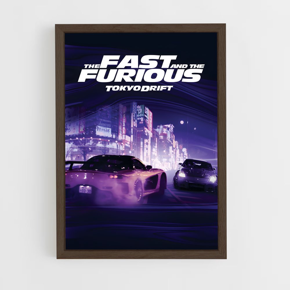 fast-and-furious-9 cadre Bois foncé
