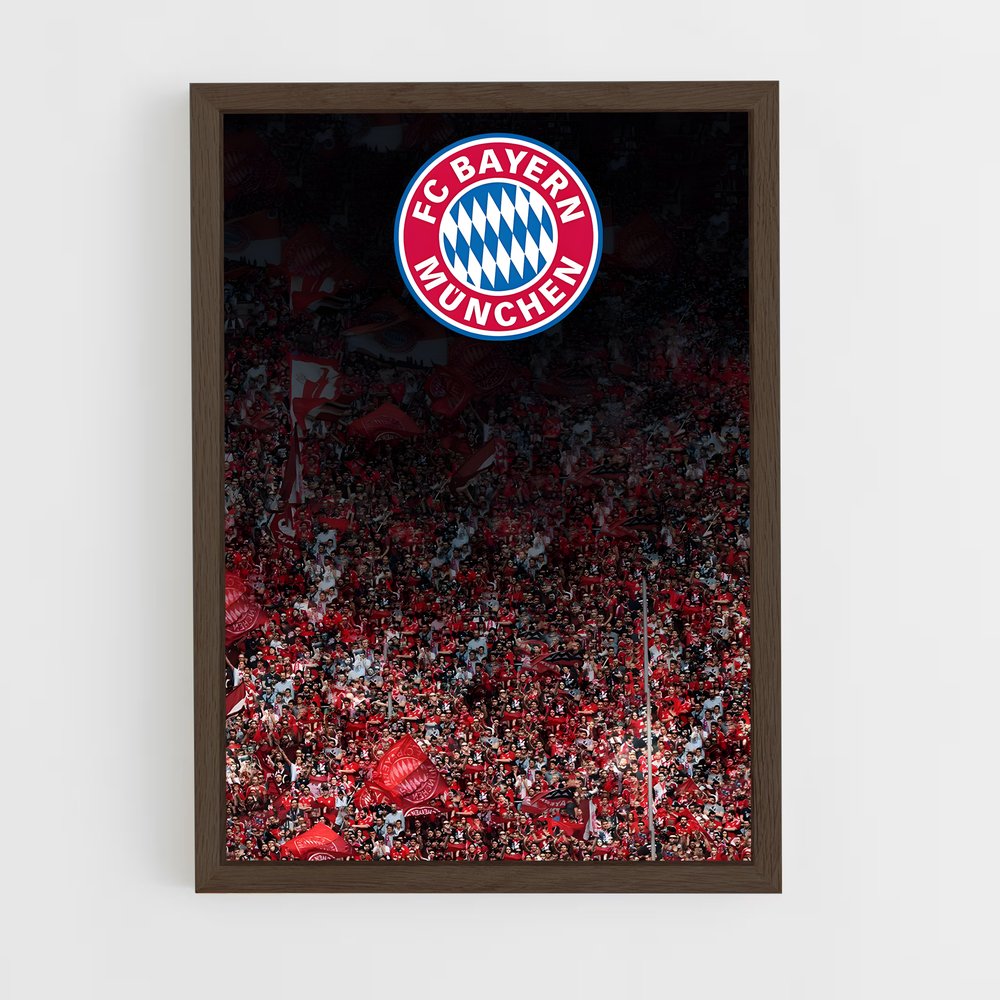 fc-bayern-munich-4 cadre Bois foncé