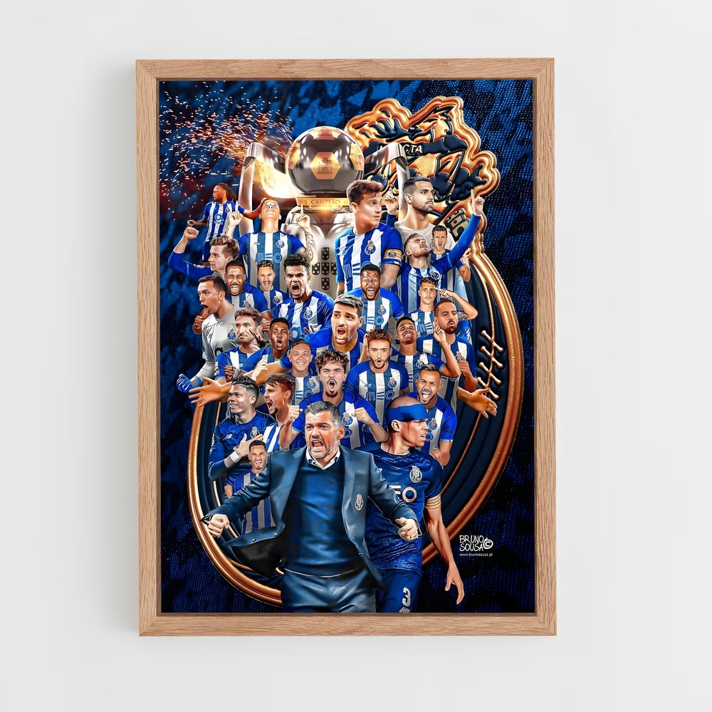 fc-porto-8 cadre Bois clair