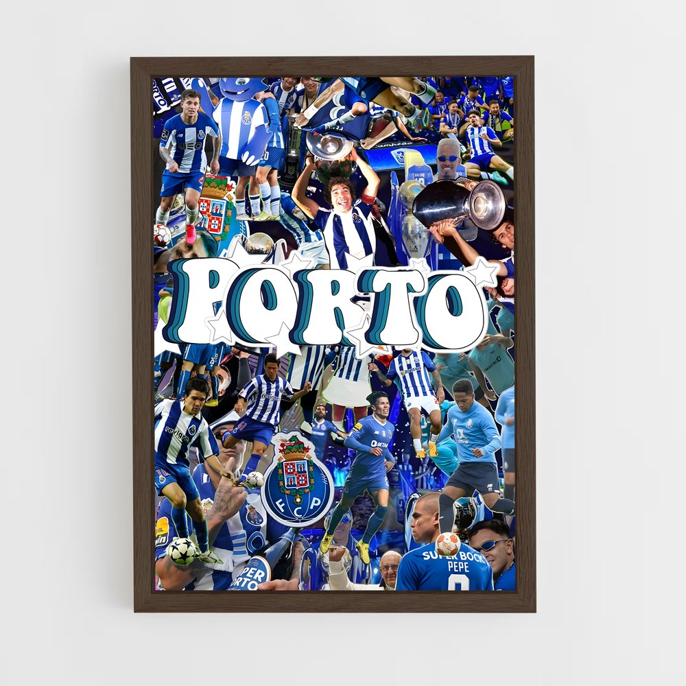 fc-porto-9 cadre Bois foncé
