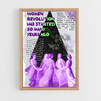 feminist-12 cadre Bois clair