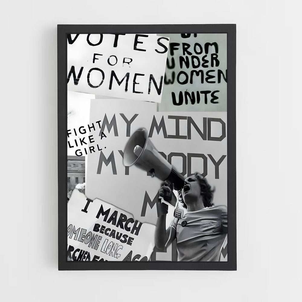 feminist-14 cadre Noir