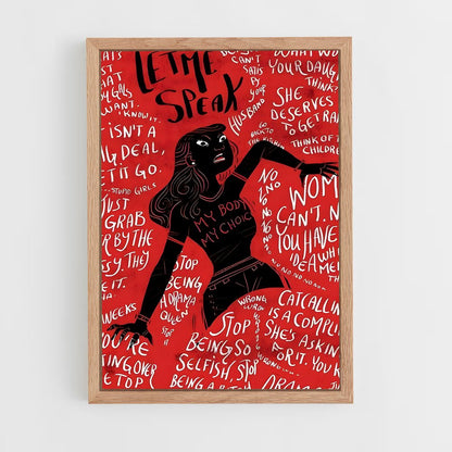 feminist-15 cadre Bois clair