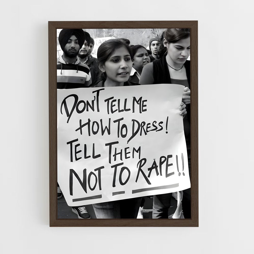 feminist-7 cadre Bois foncé