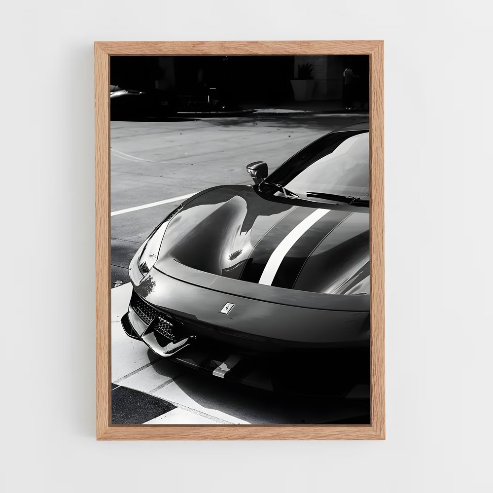 ferrari-9 cadre Bois clair