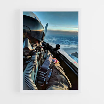 fighter-pilot-8 cadre Blanc