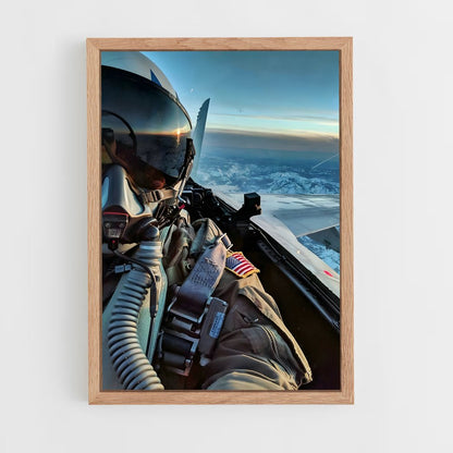 fighter-pilot-8 cadre Bois clair