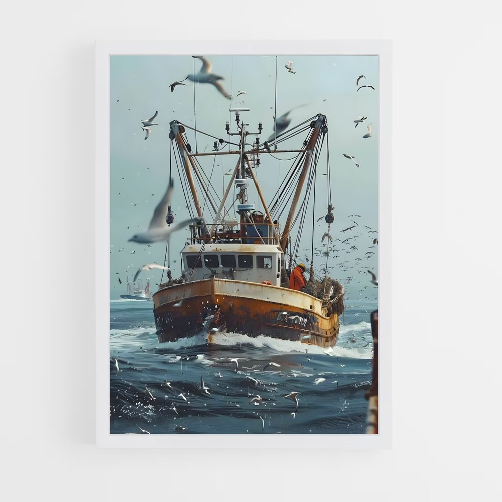 fishing-boat-10 cadre Blanc