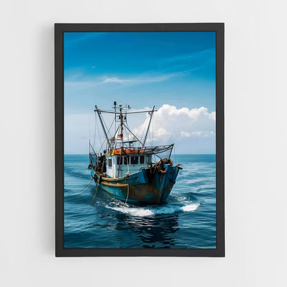 fishing-boat-2 cadre Noir