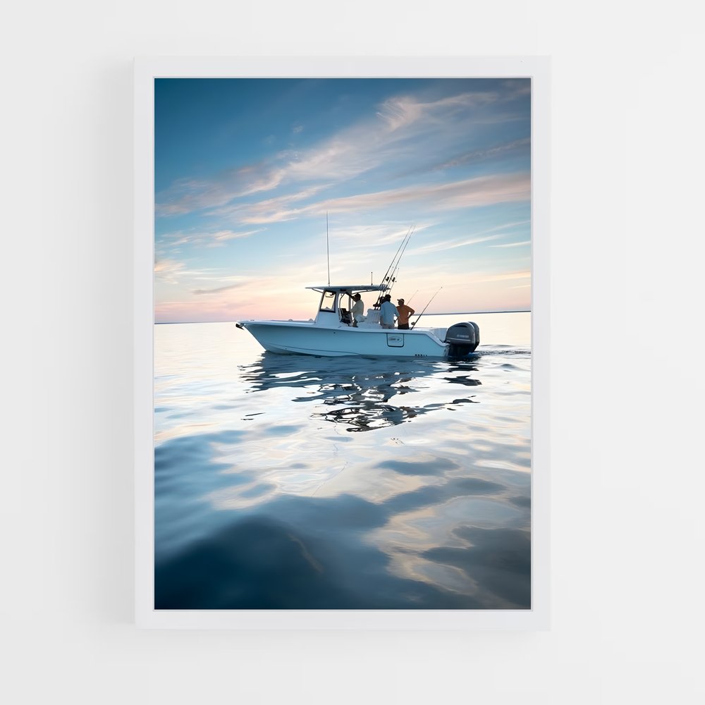 fishing-boat-5 cadre Blanc