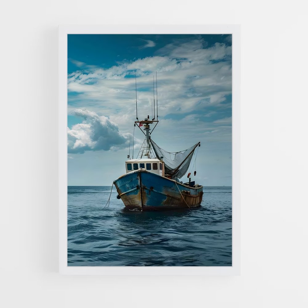 fishing-boat-7 cadre Blanc