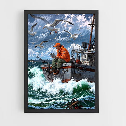 fishing-boat-8 cadre Noir