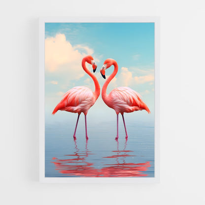 flamingo-7 cadre Blanc
