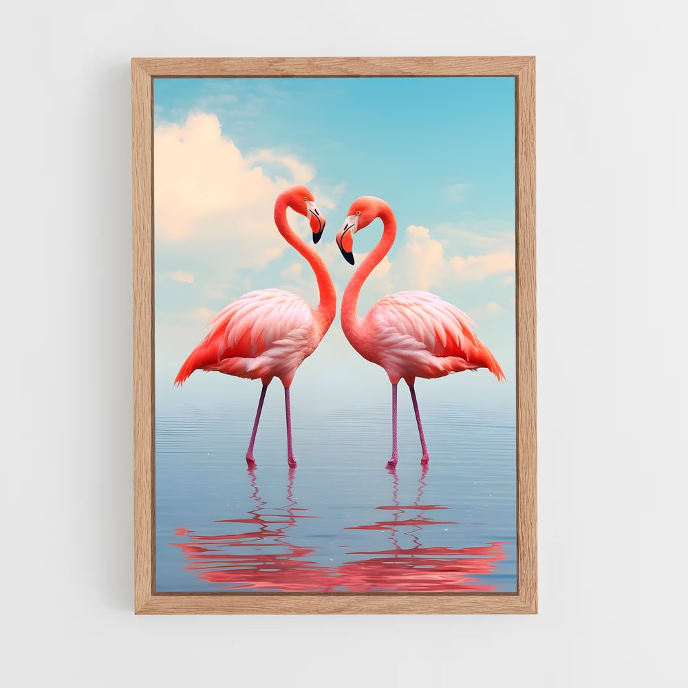 flamingo-7 cadre Bois clair
