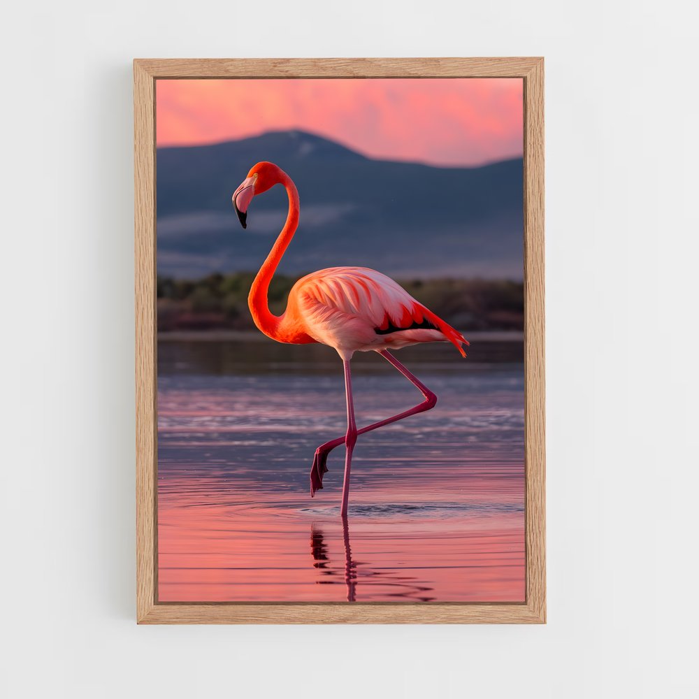 flamingo-8 cadre Bois clair
