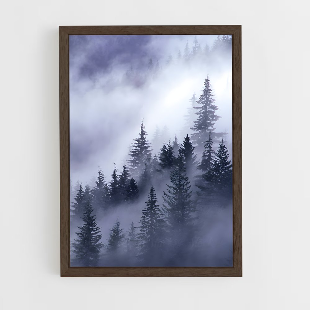 forest-3 cadre Bois foncé