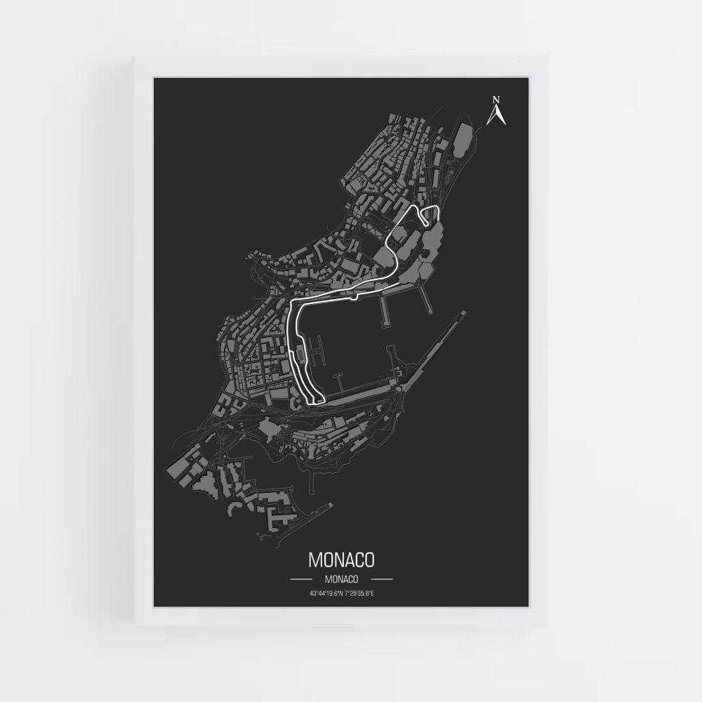 Circuitposter van Monaco