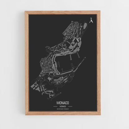 Circuitposter van Monaco