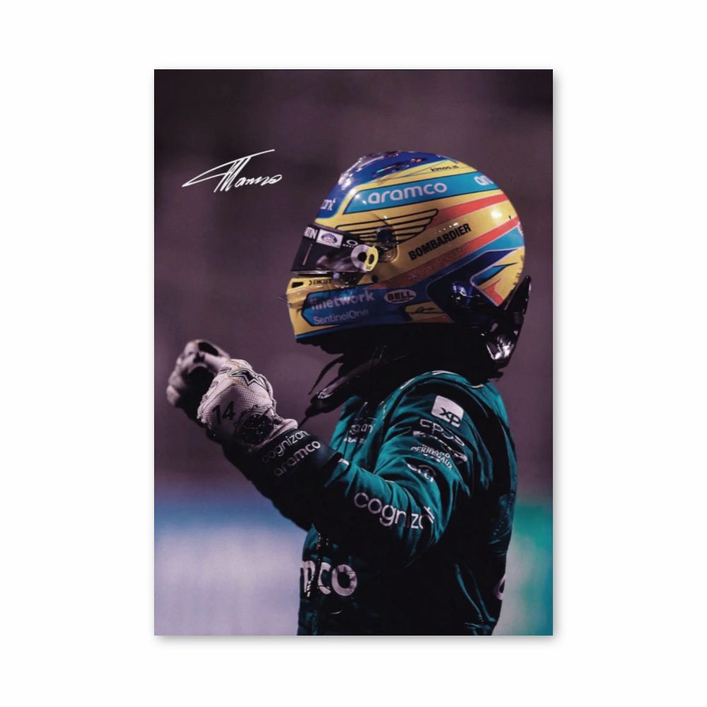 Poster Fernando Alonso Signature