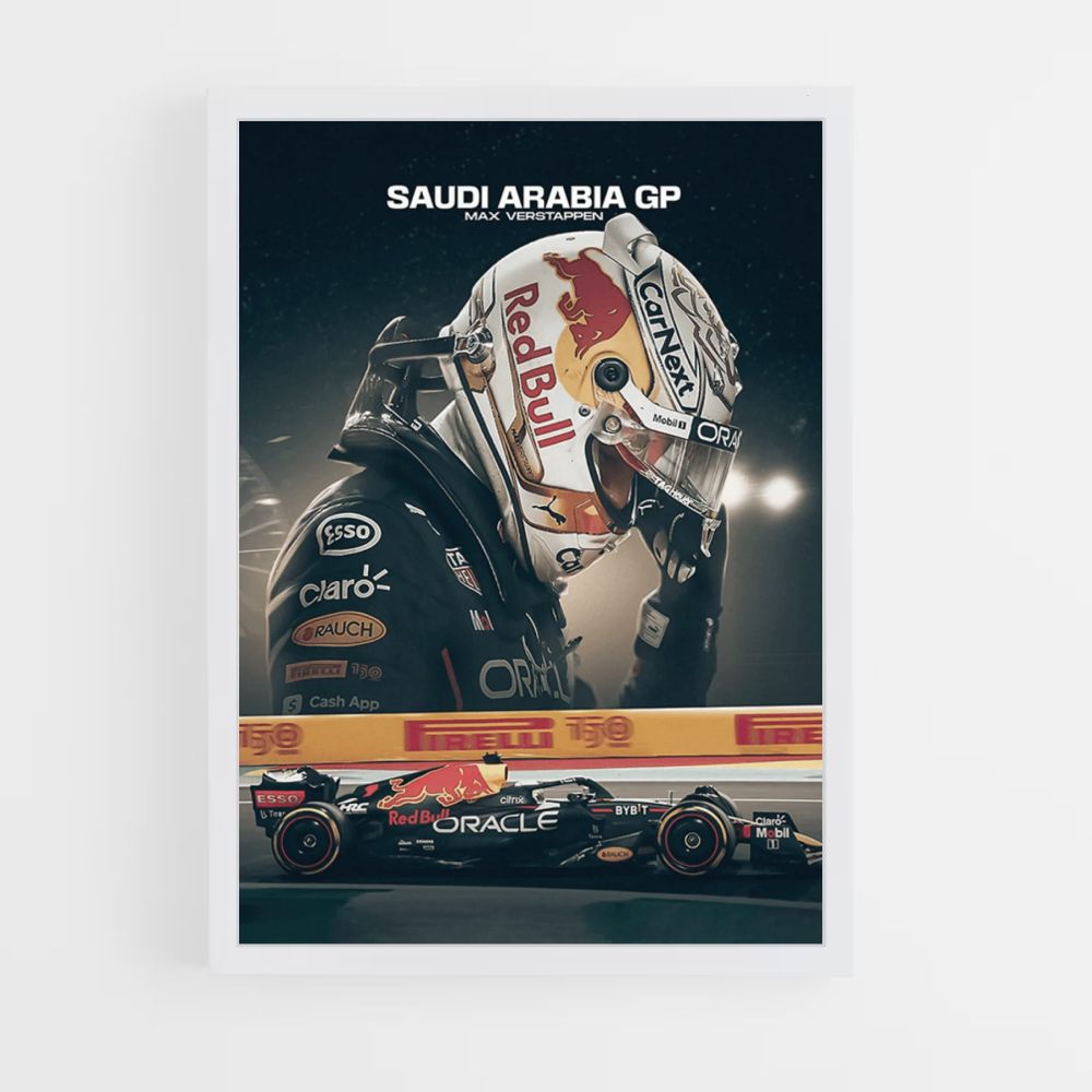 Poster Verstappen GP Arab