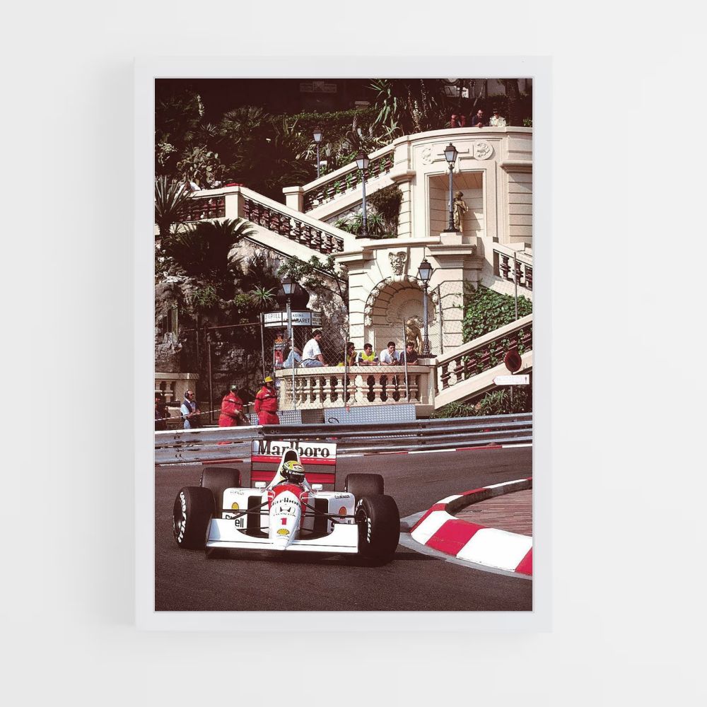 Poster Ayrton Senna Monaco