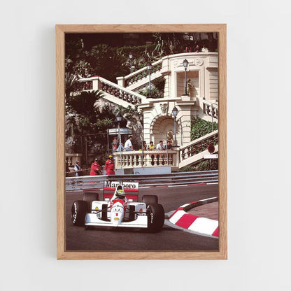 Poster Ayrton Senna Monaco