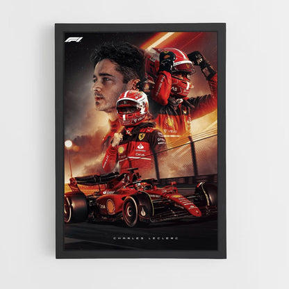 Poster Charles Leclerc F1