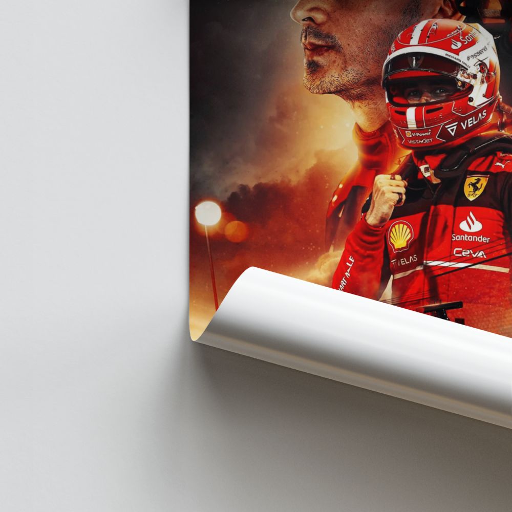 Poster Charles Leclerc F1