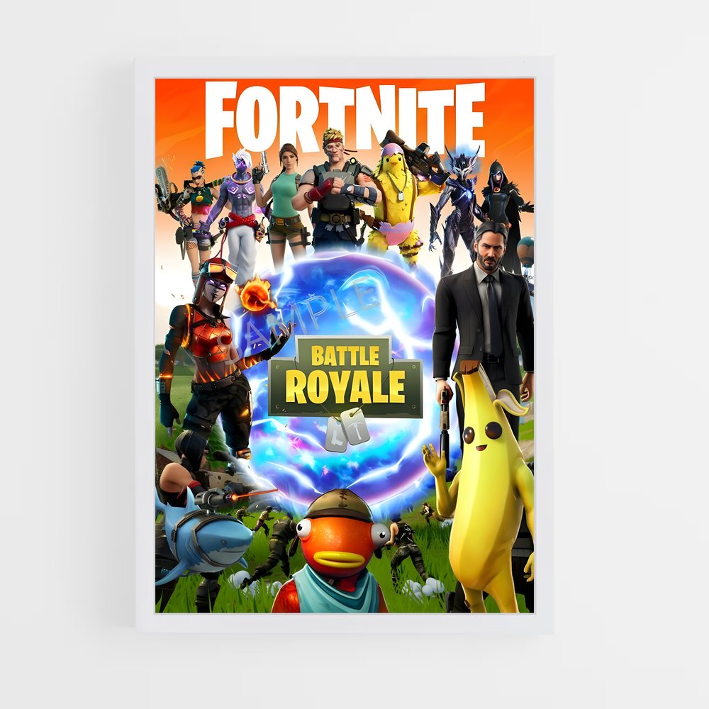 fortnite-1 cadre Blanc