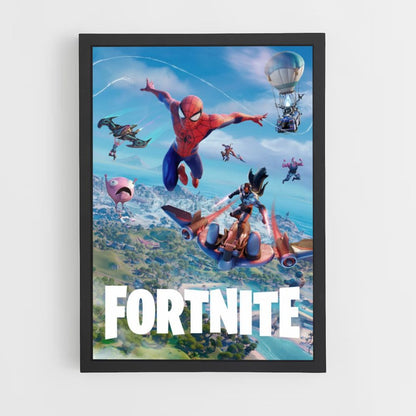 Spiderman Fortnite Poster