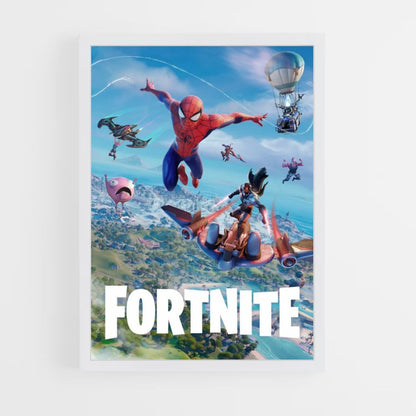 Spiderman Fortnite Poster