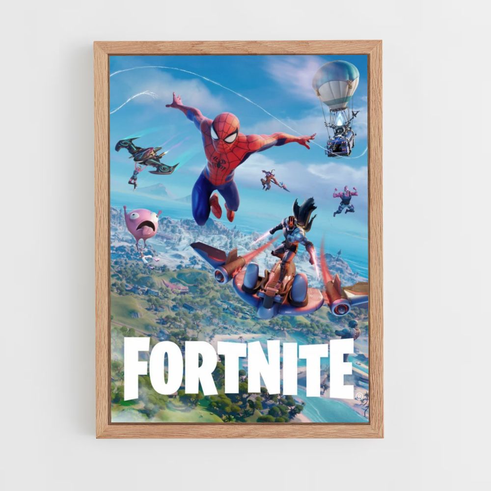 Spiderman Fortnite Poster