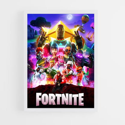 fortnite-4 cadre Blanc
